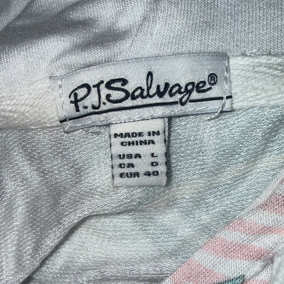 P.J. Salvage White and Pink Striped Garment - Picture 3 of 7